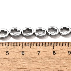 Fili di perline di ematite sintetica non magnetica elettrolitica&nbsp;G-L613-Z01-01G