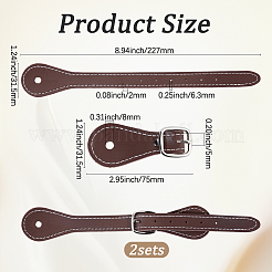 Correas de espuelas de cuero pu&nbsp;DIY-WH20055-154C