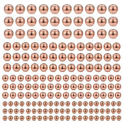 200 шт. 4 размера латунные распорные бусины&nbsp;KK-LS0001-13RG