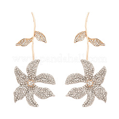 Orecchini a bottone con strass in lega da donna&nbsp;FS-WG7EB11-01