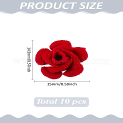 10 шт. застежка для волос из сплава и АБС&nbsp;FIND-LP0008-66A