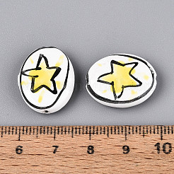 Фарфоровые бусины ручной работы&nbsp;X-PORC-T134-07