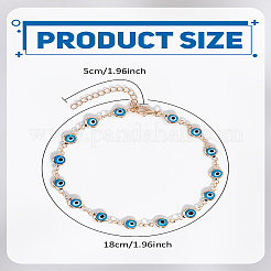 1 шт. браслеты-цепочки в этническом стиле от сглаза для женщин&nbsp;BJEW-LP0004-15