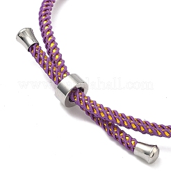 Fabrication de bracelet coulissant en cordon de nylon réglable&nbsp;MAK-F026-A06-P