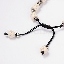 Bracciali con perline in pietra lavica&nbsp;BJEW-D325-02