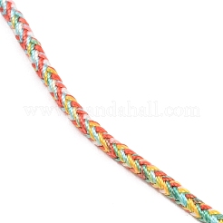 Creazione di collane in cordoncino di policotone intrecciato&nbsp;MAK-F038-B18-G
