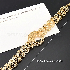 Elegante Messing-Gliederarmbänder im Vintage-Stil für Damen&nbsp;TD0107-2