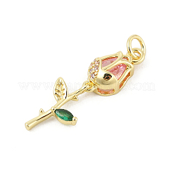 Ottone micro spianare pendenti zirconi&nbsp;KK-P300-09A-G