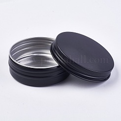 Круглые алюминиевые жестяные банки&nbsp;CON-WH0025-01B-60ml