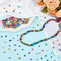 2 нити натуральных пресноводных ракушек окрашенных бусин нити&nbsp;G-BBC0001-43A