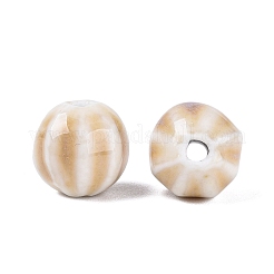 Perles ondulées en porcelaine vintage&nbsp;PORC-N013-11T