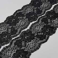 Кружевная отделка из полиэстера с цветочной вышивкой&nbsp;OCOR-WH0036-49A