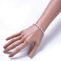 Стеклянные бусины растянуть браслеты&nbsp;BJEW-JB04410-01