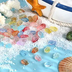 100 Stück transparente Glasperlen&nbsp;GLAA-CJ0001-81