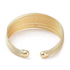 Bracelets de manchette ouverts en laiton&nbsp;BJEW-A144-01C