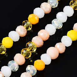 Стеклянные бусины с гальваническим покрытием &nbsp;EGLA-T020-12D