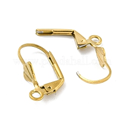 Фурнитура для сережек с застежкой-рычагом из нержавеющей стали 304 с ионным покрытием (IP)&nbsp;STAS-P360-02A-G