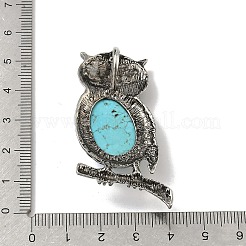 Окрашенные синтетической бирюзы большие кулоны&nbsp;G-XCP0001-49