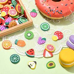 200шт бусины из полимерной глины ручной работы&nbsp;CLAY-CJ0001-87