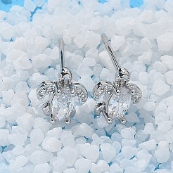 Boucles d'oreilles à tige en laiton&nbsp;EJEW-Q014-15P