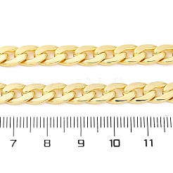 Латунные кубинские звенья цепи ожерелья для женщин&nbsp;NJEW-K282-03G