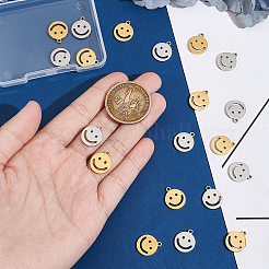 20 шт. подвески из нержавеющей стали 304 двух цветов&nbsp;STAS-UN0053-70B