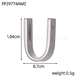 Ciondoli in acciaio inox 304&nbsp;STAS-OY013-7P