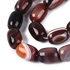 Chapelets de perles d'agate naturelle&nbsp;G-N356-02B-03