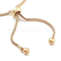 Bracelets en laiton pavé de zircone cubique transparente&nbsp;BJEW-B094-06A-G