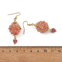 Boucles d'oreilles pendantes en verre&nbsp;EJEW-MZ00814