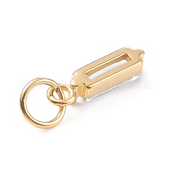 Подвески из нержавеющей стали 304 с кубическим цирконием&nbsp;STAS-E487-21G-10