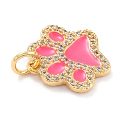 Véritables breloques en zircon cubique micro pavé en laiton plaqué 18k or véritable&nbsp;ZIRC-L100-085G-07
