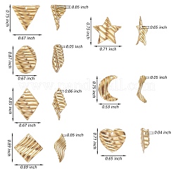 14 pendentif en acier inoxydable 304 de 7 styles&nbsp;STAS-SZ0002-71