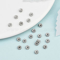 Латунные хрустальные бусины-разделители из цветка&nbsp;RB-D302-P