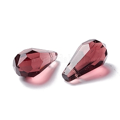 Граненые подвески из прозрачного стекла формата А5&nbsp;GLAA-D003-03