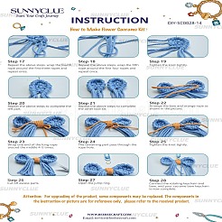 Наборы для изготовления брелок-бантов из хлопка своими руками&nbsp;DIY-SC0028-14