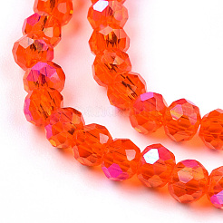 Chapelets de perles en verre électroplaqué&nbsp;LS-EGLA-A034-T2mm-L29