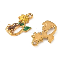 Подвески из нержавеющей стали 304 с эмалью&nbsp;STAS-I346-12G-02