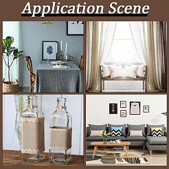 4шт льняная ткань 4-х цветов&nbsp;DIY-CY0001-05A