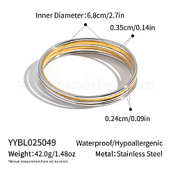 5 bracciale in acciaio inossidabile 304 in stile vintage per donna&nbsp;TU6606-1
