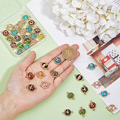 38 шт. 19 стиля стеклянных соединительных подвесок&nbsp;GLAA-DC0001-26