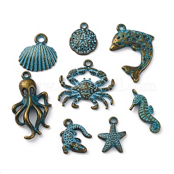 16шт 8 стиля подвески из сплава в тибетском стиле&nbsp;PALLOY-FP0001-03