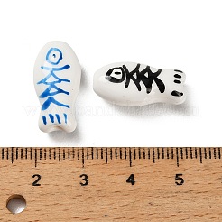 Handgemachte Porzellan Perlen gedruckt&nbsp;PORC-H015-01