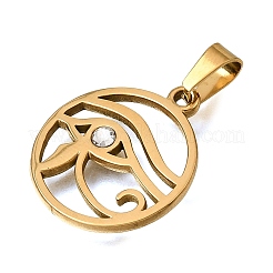 Pendentifs en acier inoxydable 304 et strass en cristal&nbsp;STAS-G400-11G