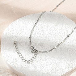 Ожерелья из латунных дисков витые цепочки&nbsp;NJEW-A042-09P