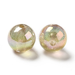 УФ-покрытие прозрачные радужные переливающиеся акриловые бусины&nbsp;OACR-D010-01C