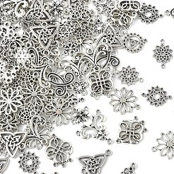 120 шт. 14 стиля тибетского стиля сплава цветочный узел звенья/соединители&nbsp;TIBE-FS0003-27