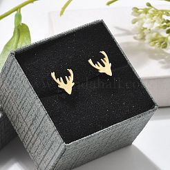 Серьги-гвоздики из нержавеющей стали 304&nbsp;LS-EJEW-I317-03G