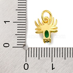 Стойки обшивки латунь микро проложить кубическую прелесть диоксида циркония&nbsp;KK-F881-02G-06