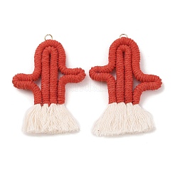 Большие подвески из поликоттона&nbsp;GLAA-C028-10F